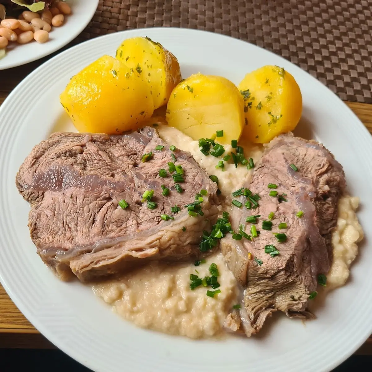 Gekochtes Rindfleisch