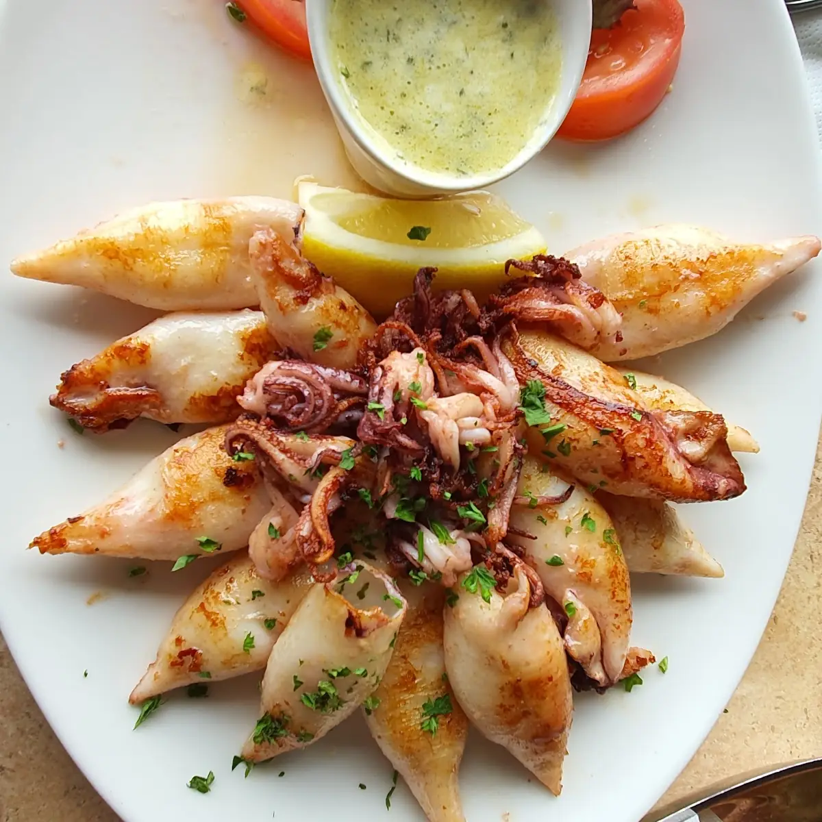 Gegrillte Calamari