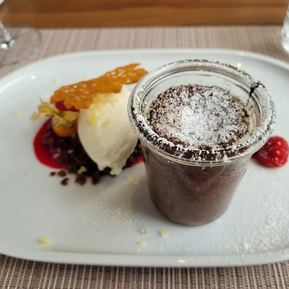 Flüssiger Schokokuchen