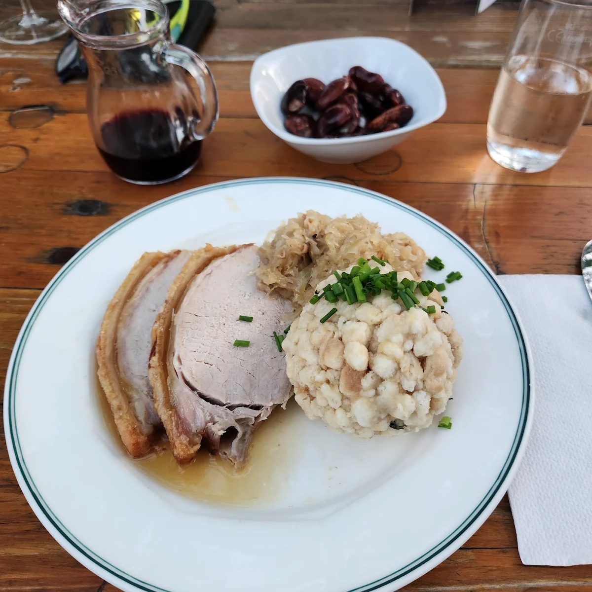 Semmelknödel Sauerkraut And Pork