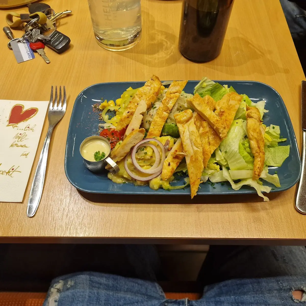 Salat Mit Putenstreifen