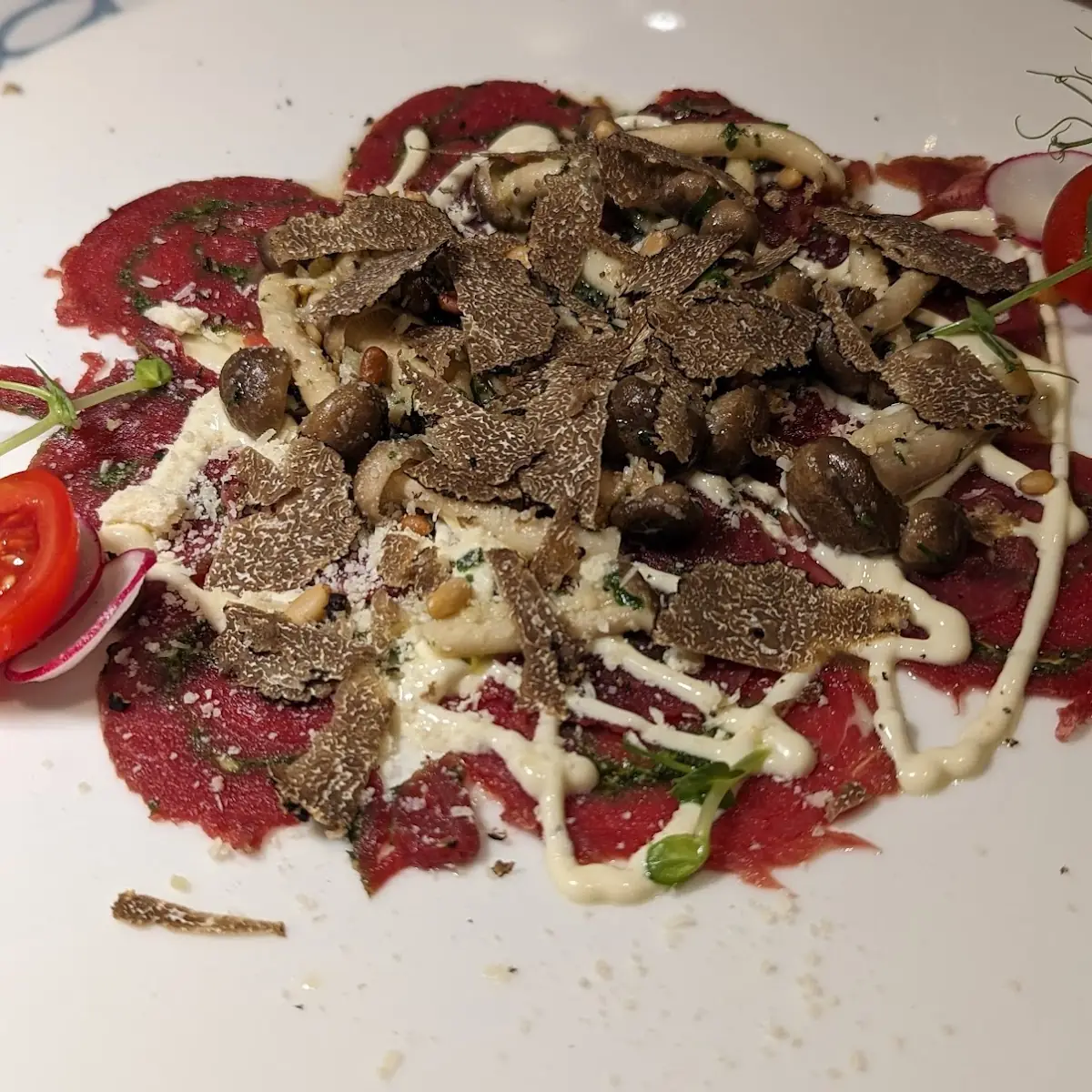 Rindercarpaccio Mit Trüffel