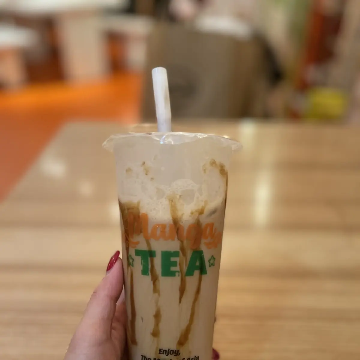 Brown Sugar Milk Tea Mit Tapiocaperlen