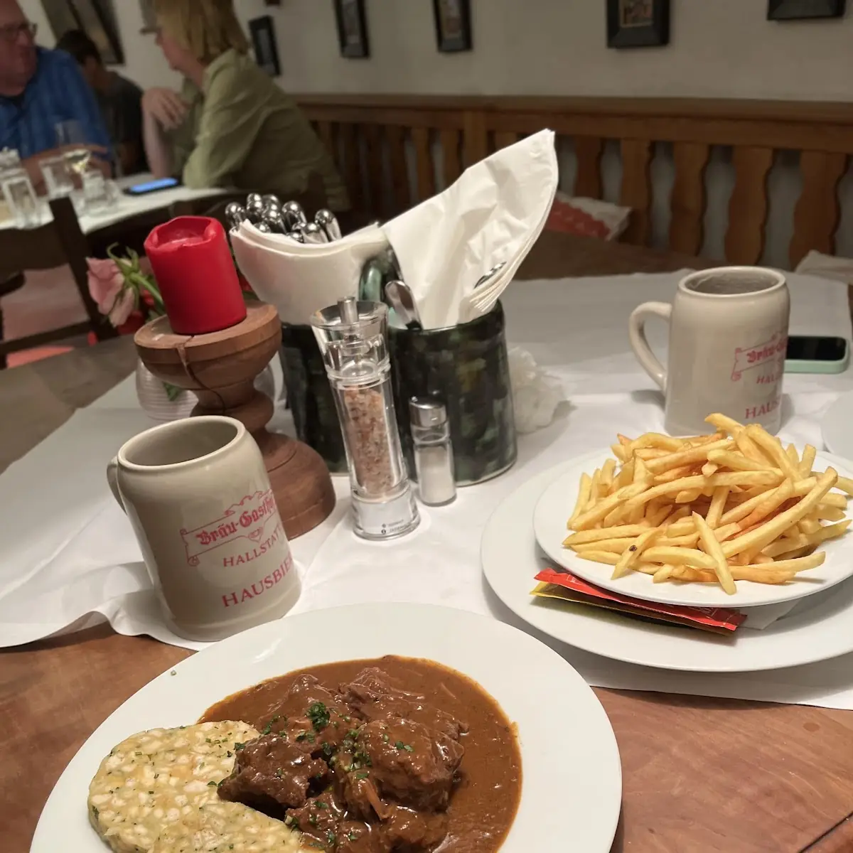 Beef Goulash and Fries