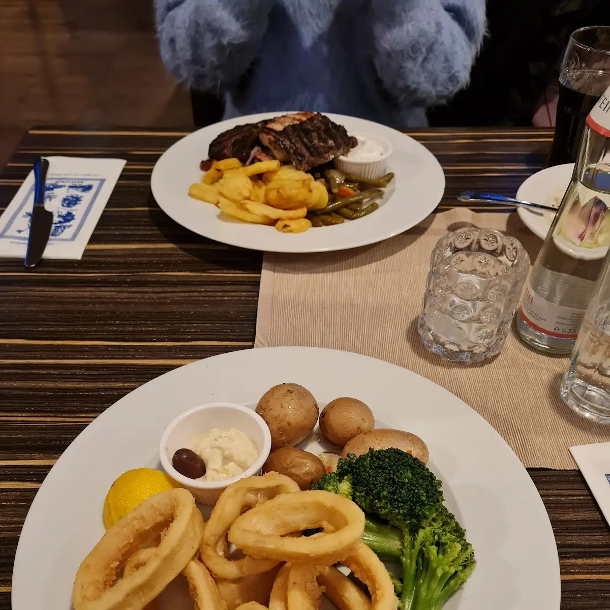 Fried Calamari with Potatoes