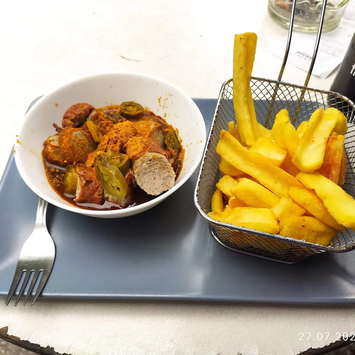 Rcurrywurst Mit Pommes Frites