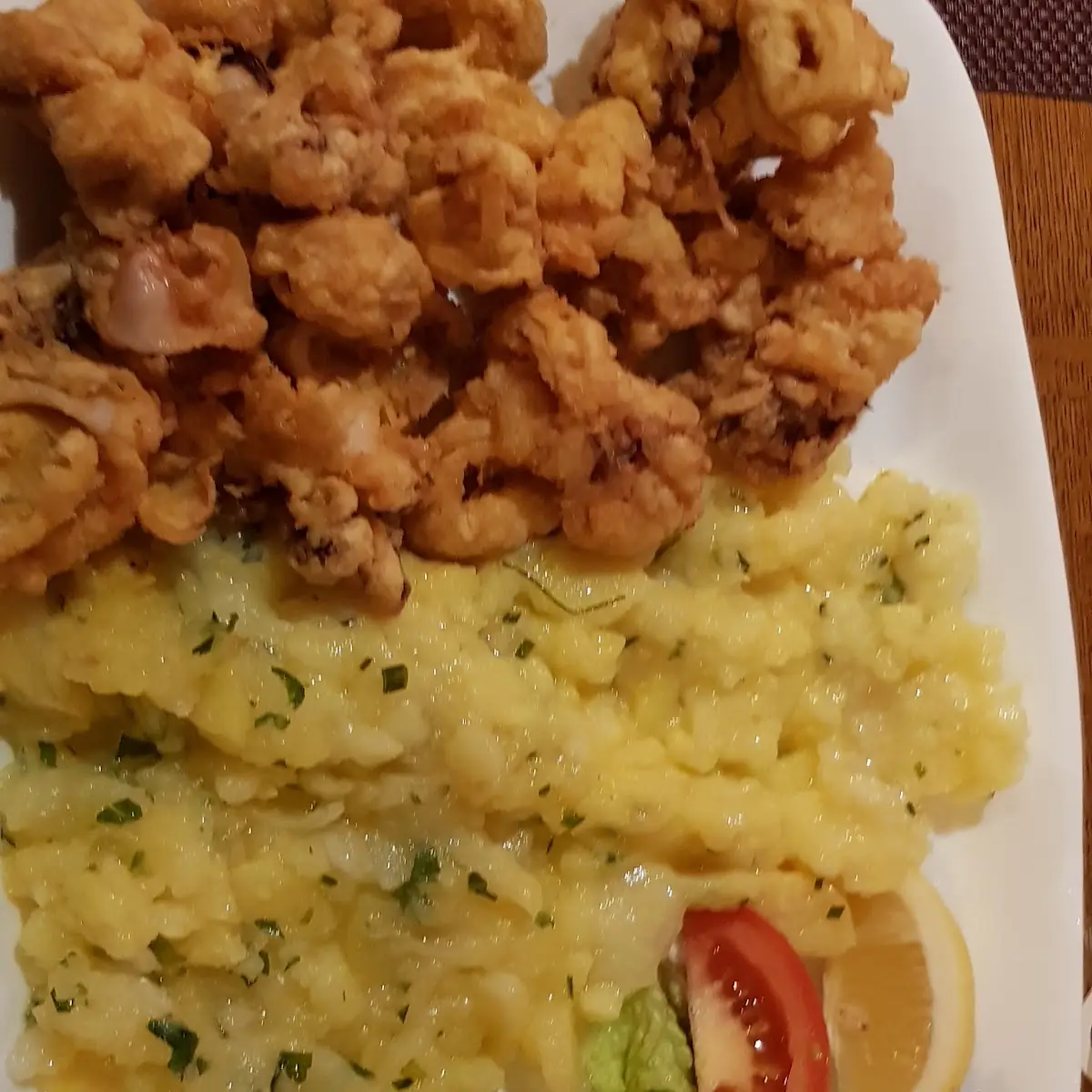Gebackene Calamari Und Kartoffelsalat