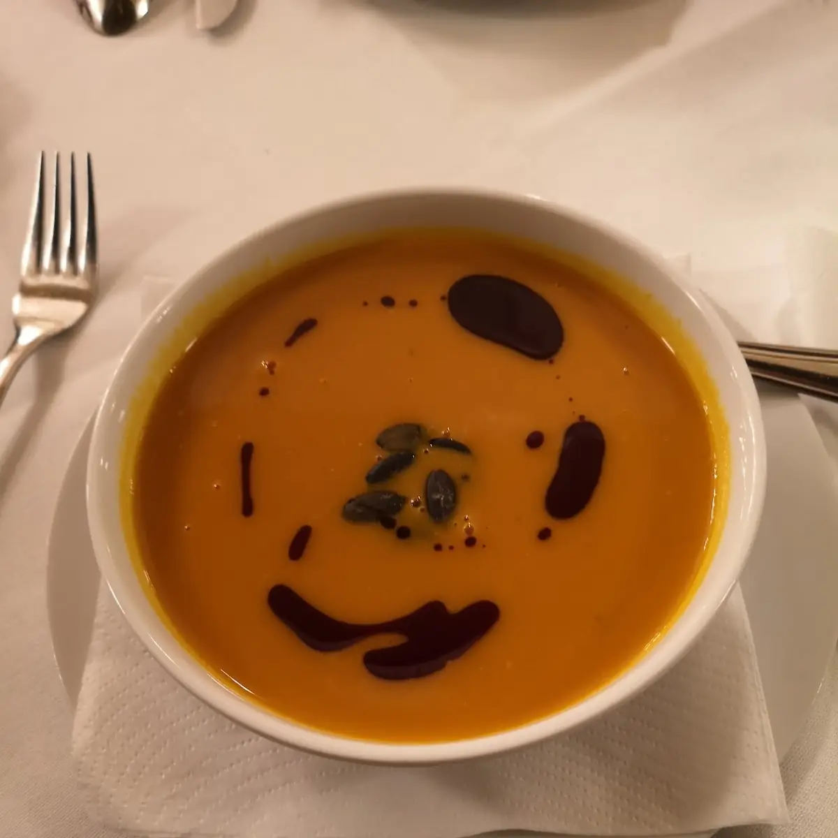 Sopa De Carabassa Amb Oli De Carabassa