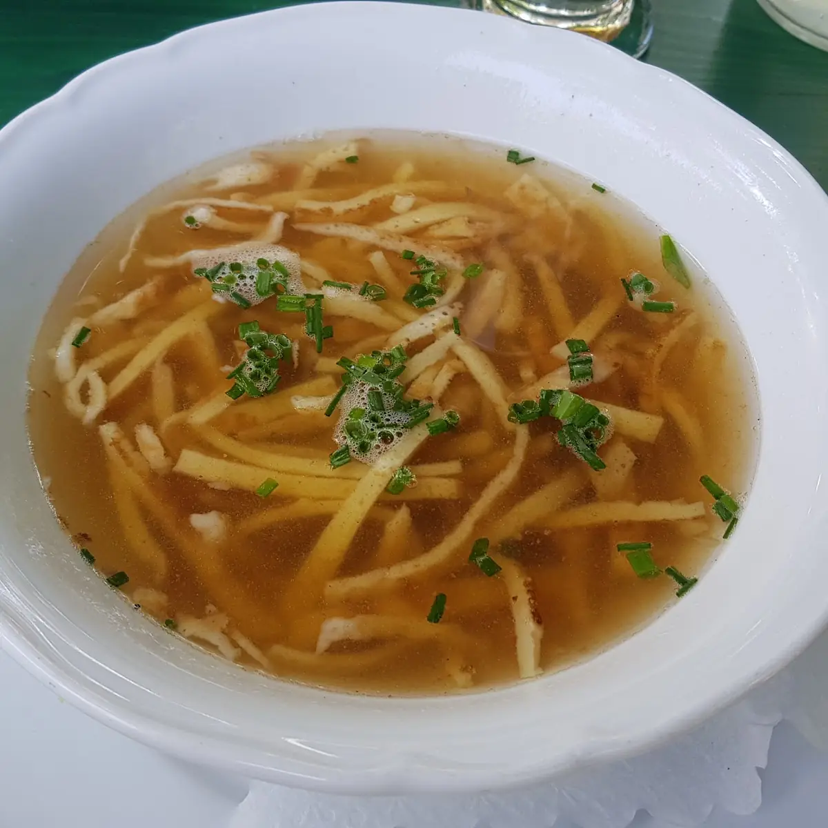 Rindsuppe Mit Fritaten