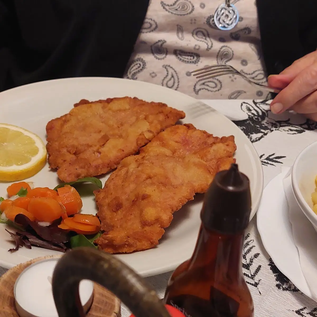 Putenschnitzel, Gasthof-Pension Lichtensteg