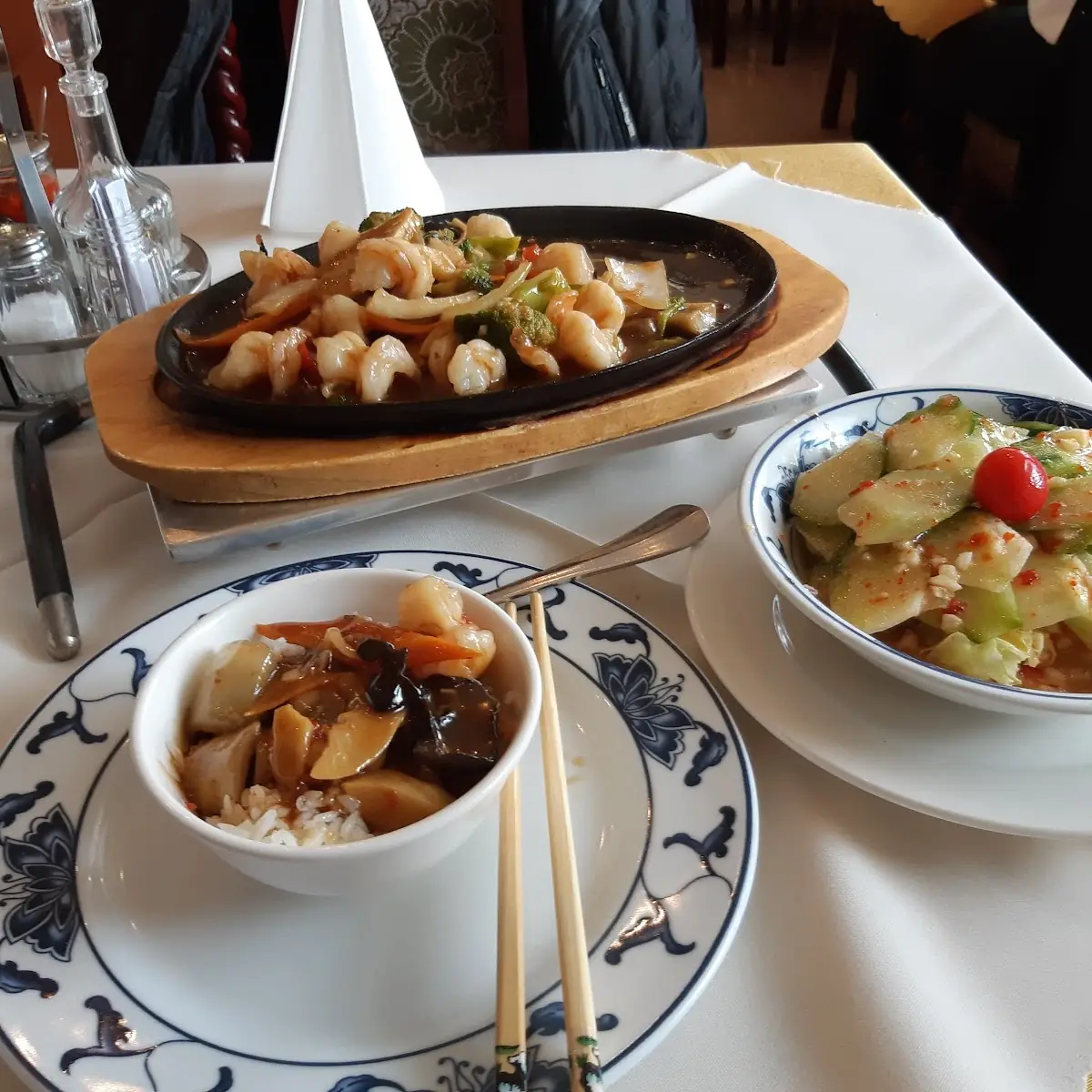 Garnelen Gurkensalat Scharf Mit Knoblauch