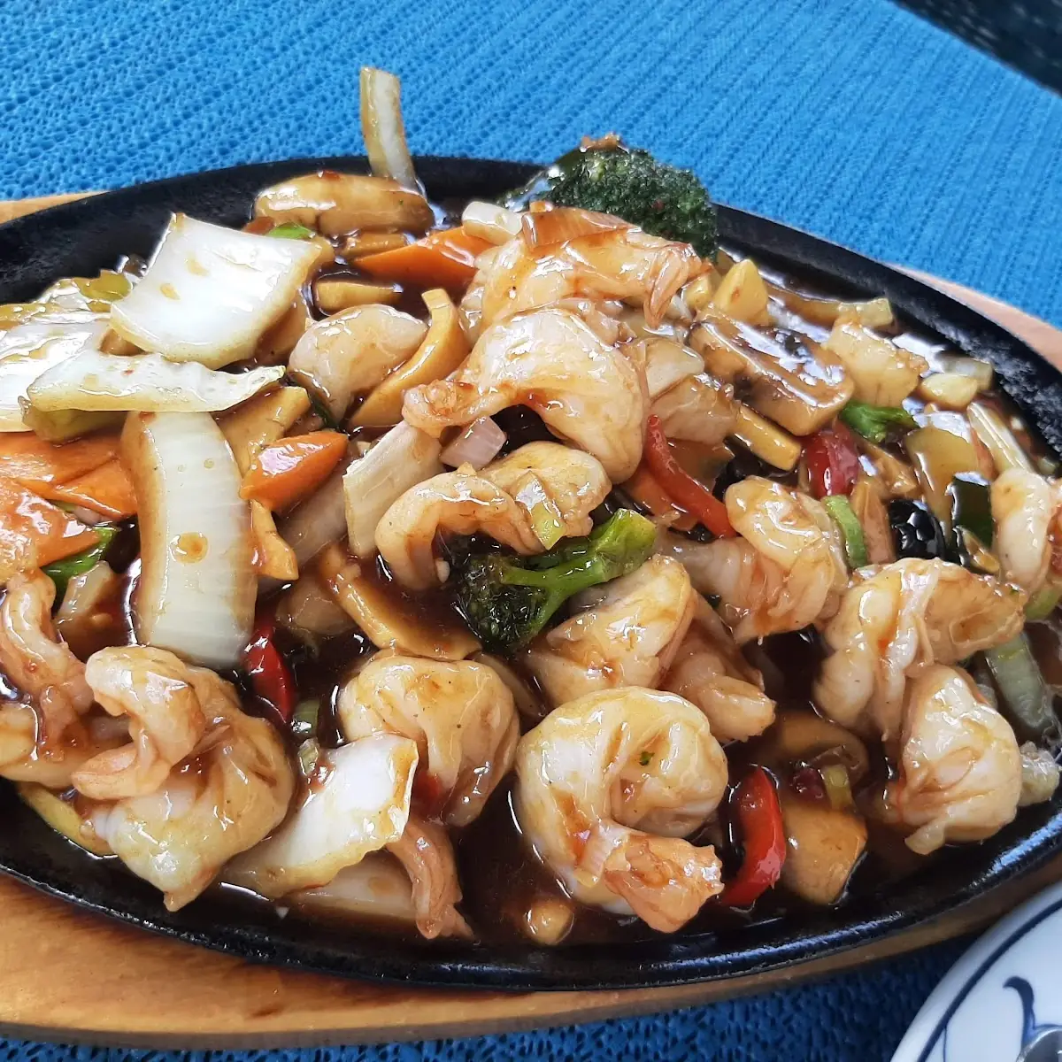 Garnelen Knoblauch Scharf