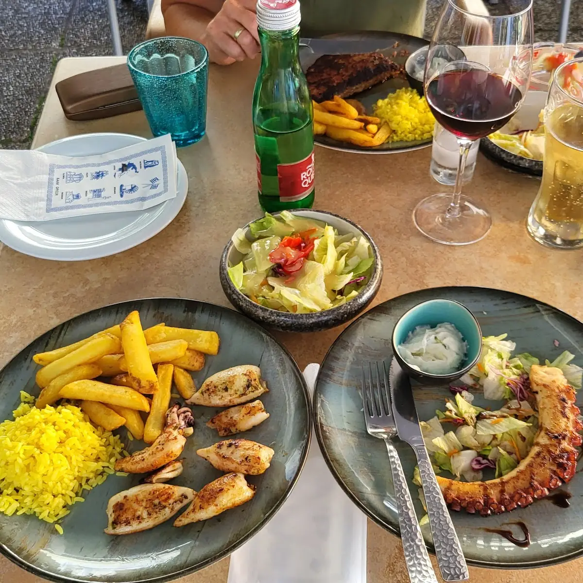 Calamari Vom Grill Mit Reis