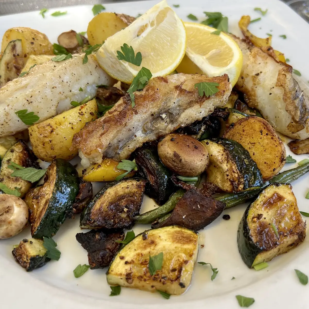 Gegrilltem Gemüse