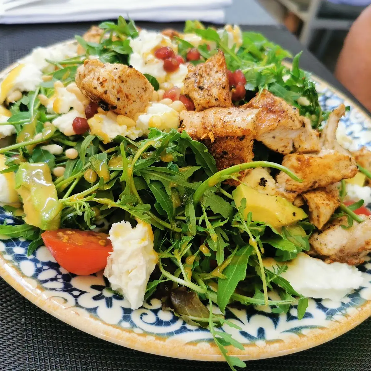 Rucola Mit Hühnerbrustfilets