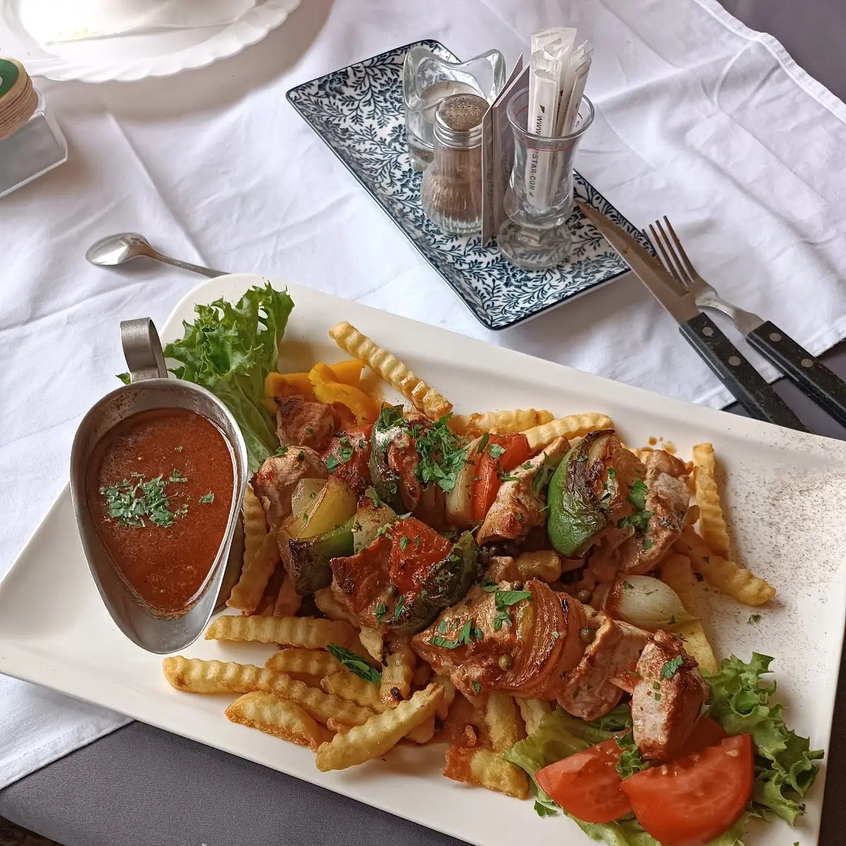 Gegrillter Spieß