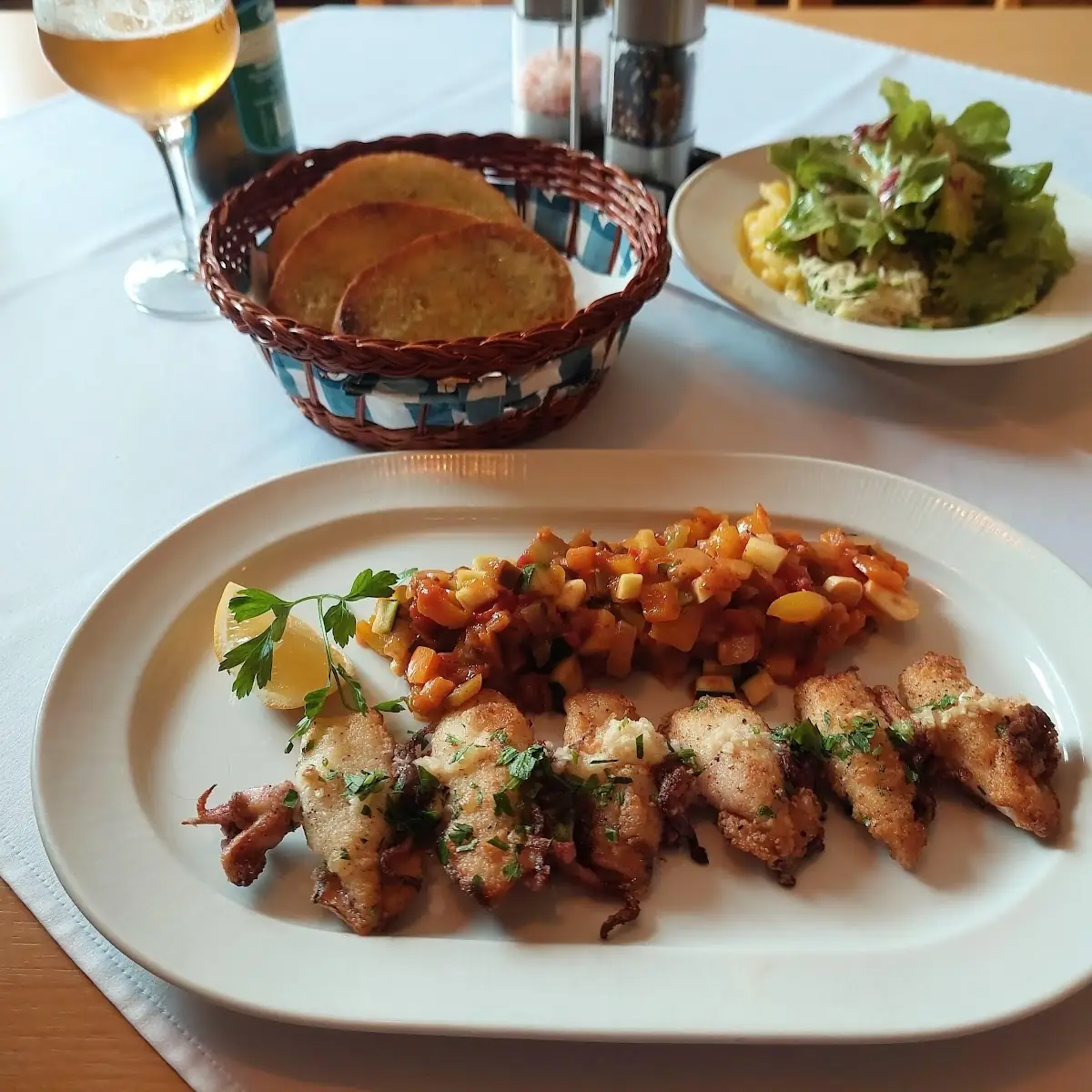 Calamari Am Spieß Mit Ratatoille
