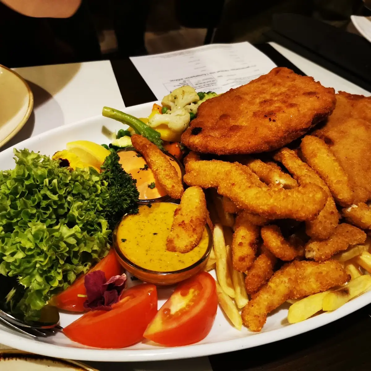 Schnitzel Platte Für Zwei Personen