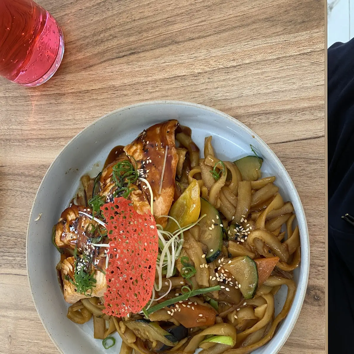 Udon Nudeln Mit Lachs
