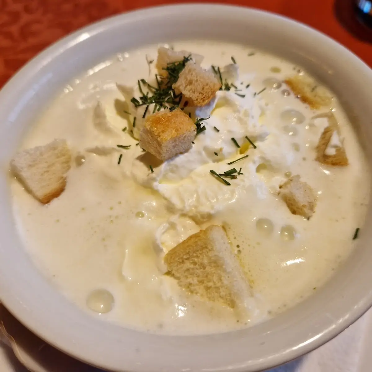Knoblauchcremsuppe