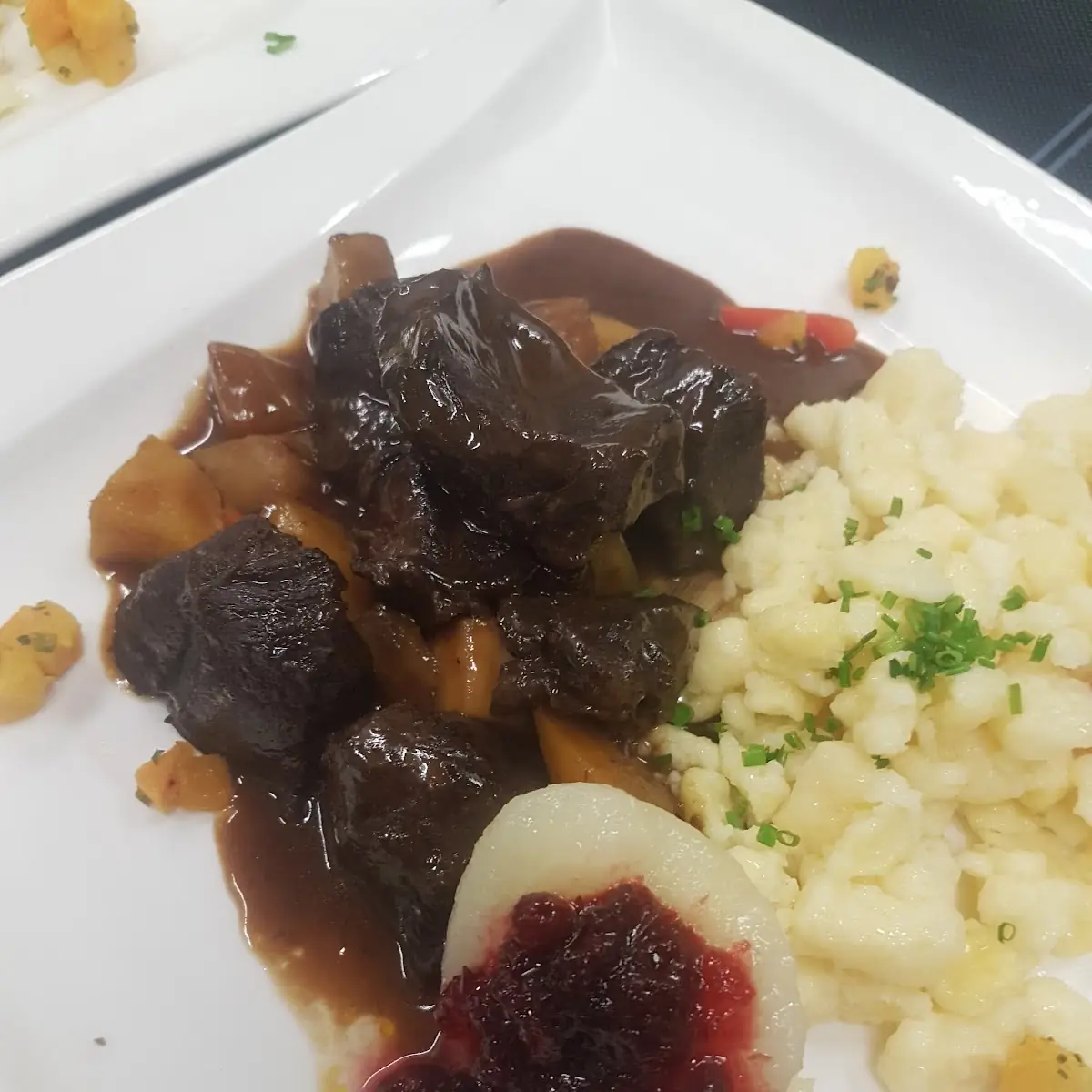 Hirschgulasch