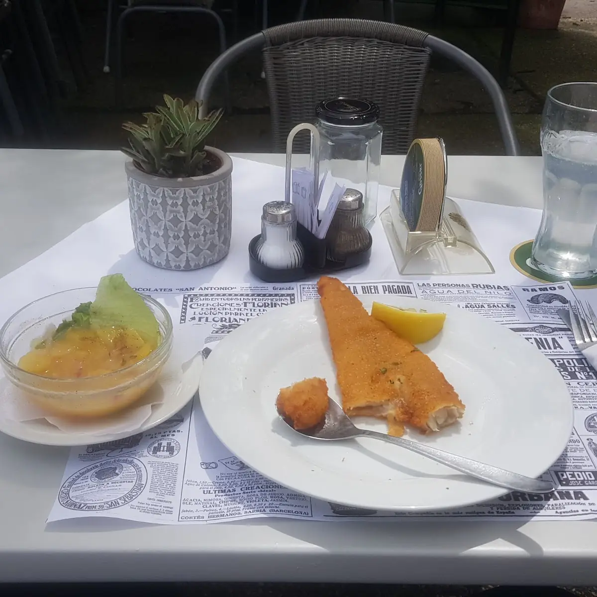Scholle Gebackenes Fischfilet