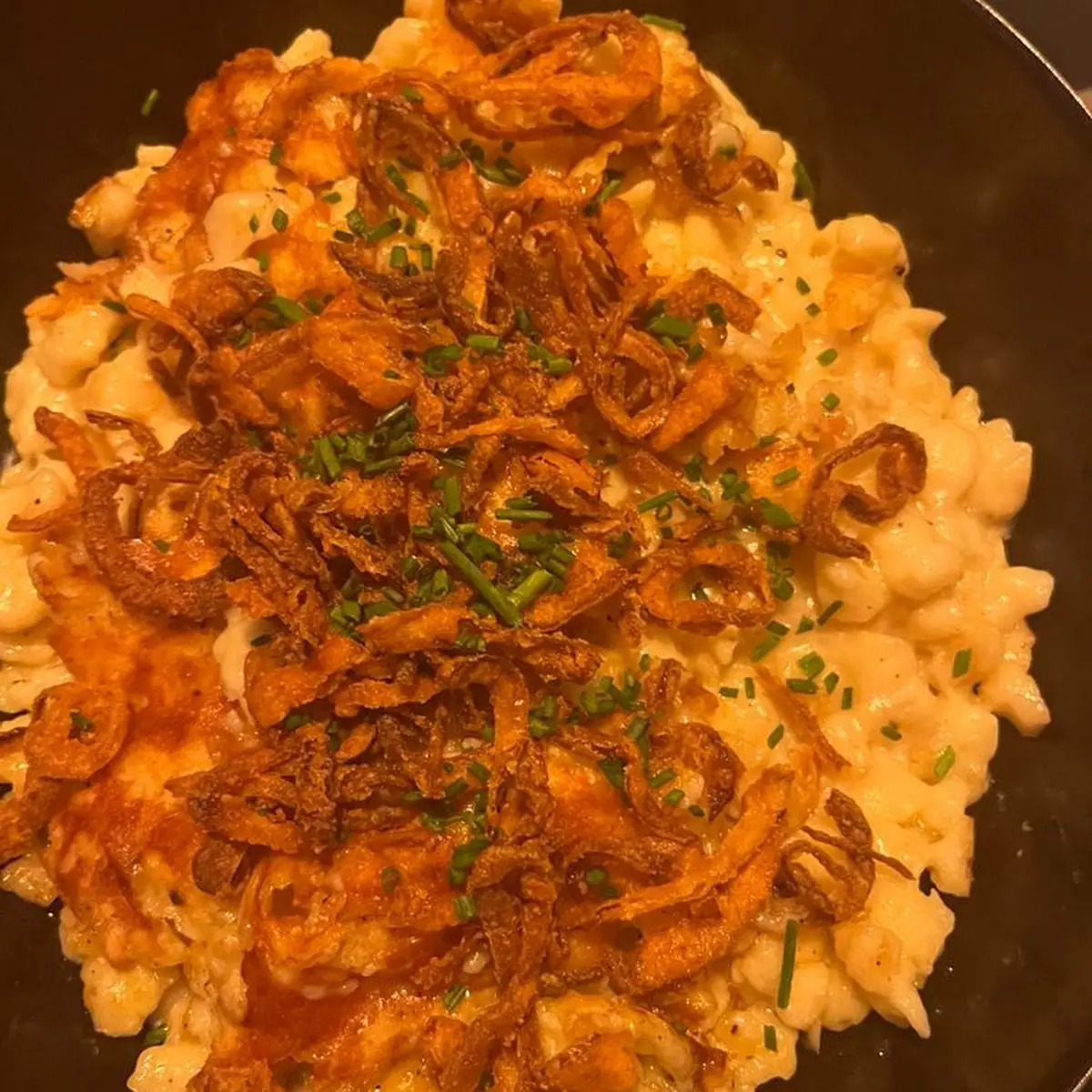 Käsespätzle With Green Salad