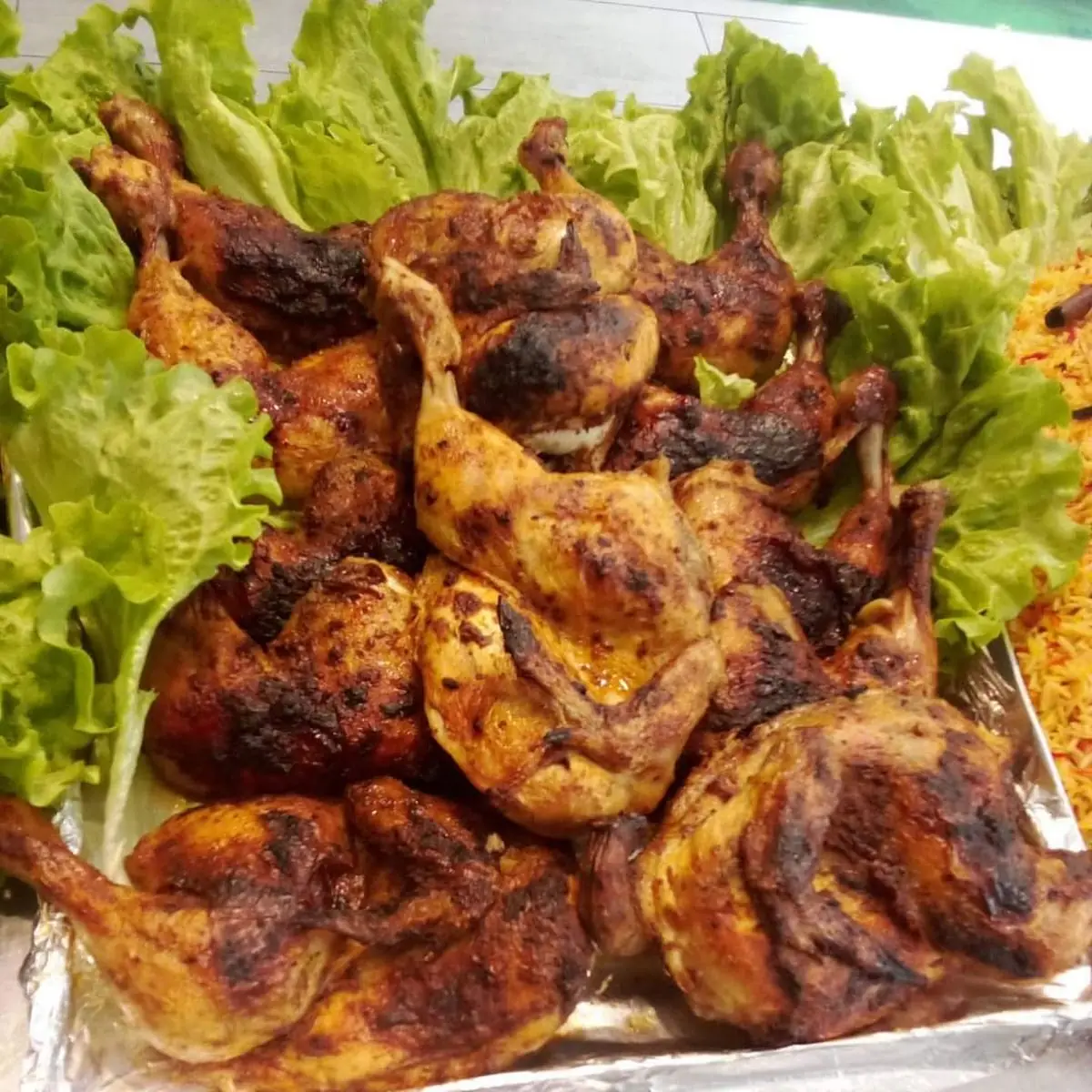 Gegrillte Hahn