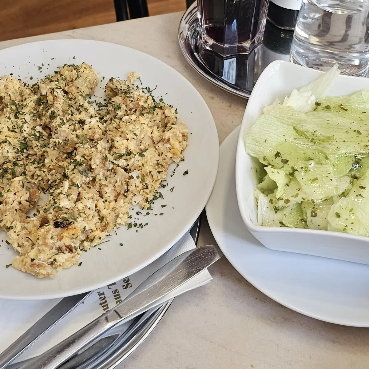 Geröstete Knödel Mit Ei