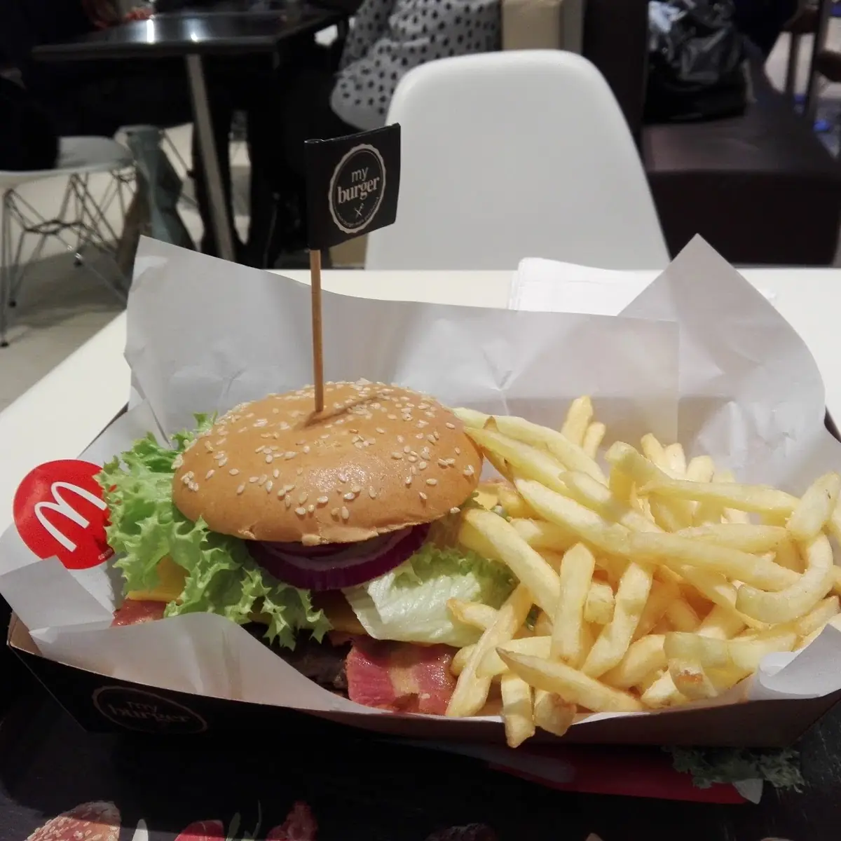 Nougat Burger Menü Grande