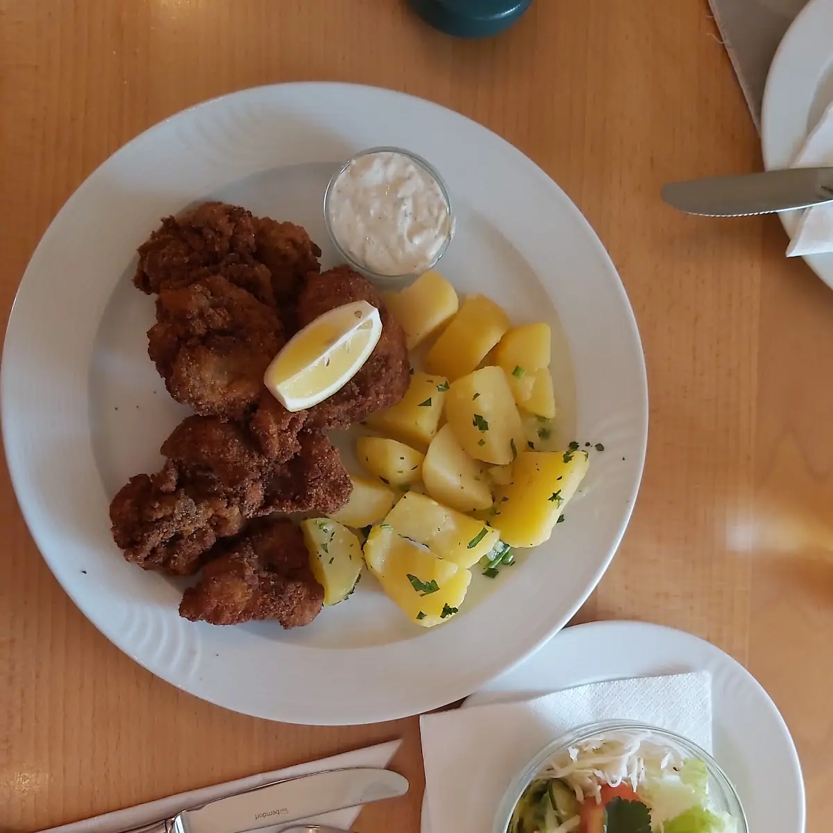 Hühnerlebet Gebacken Mit Petersilkartoffel