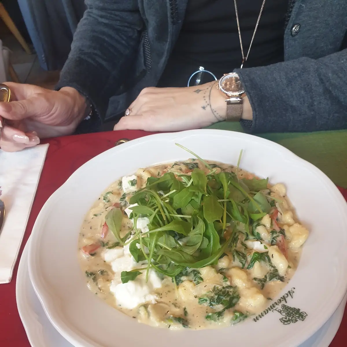 Spinat Spätzle Mit Schafskäse