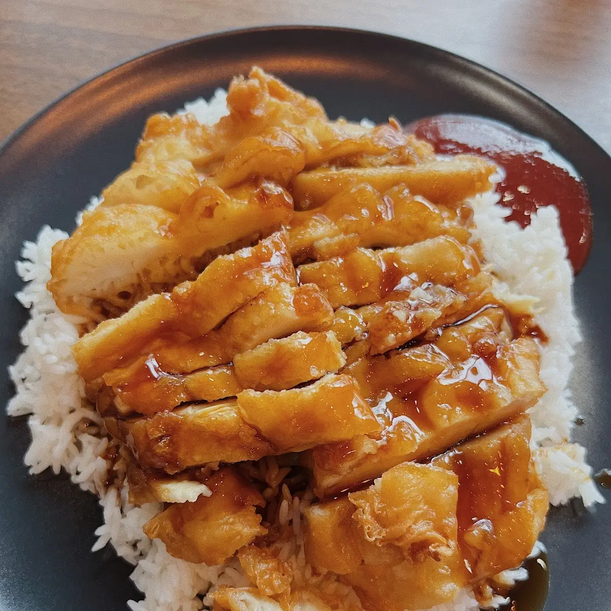 Crispy Chicken with Rice