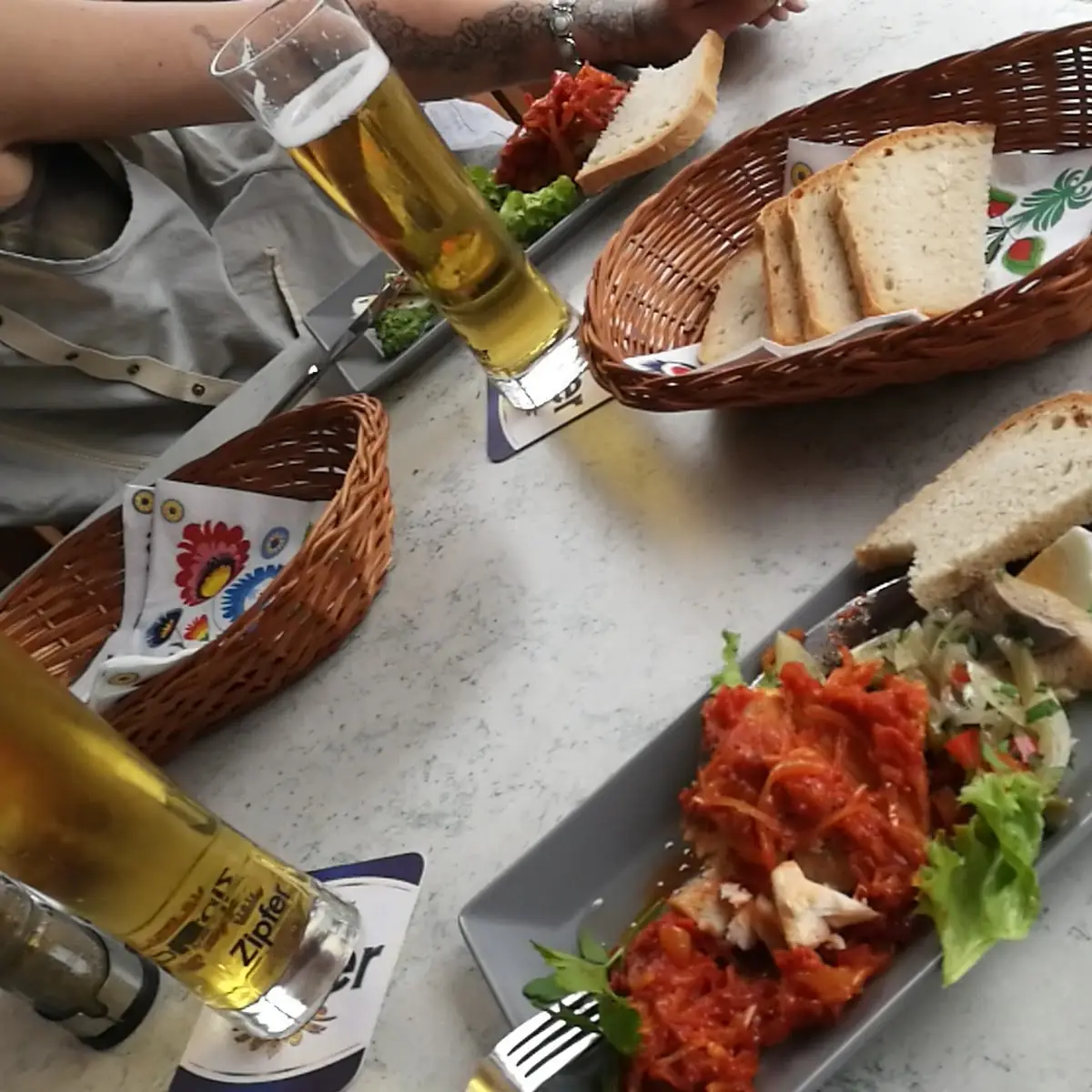 Fisch Mit Brot Kalt
