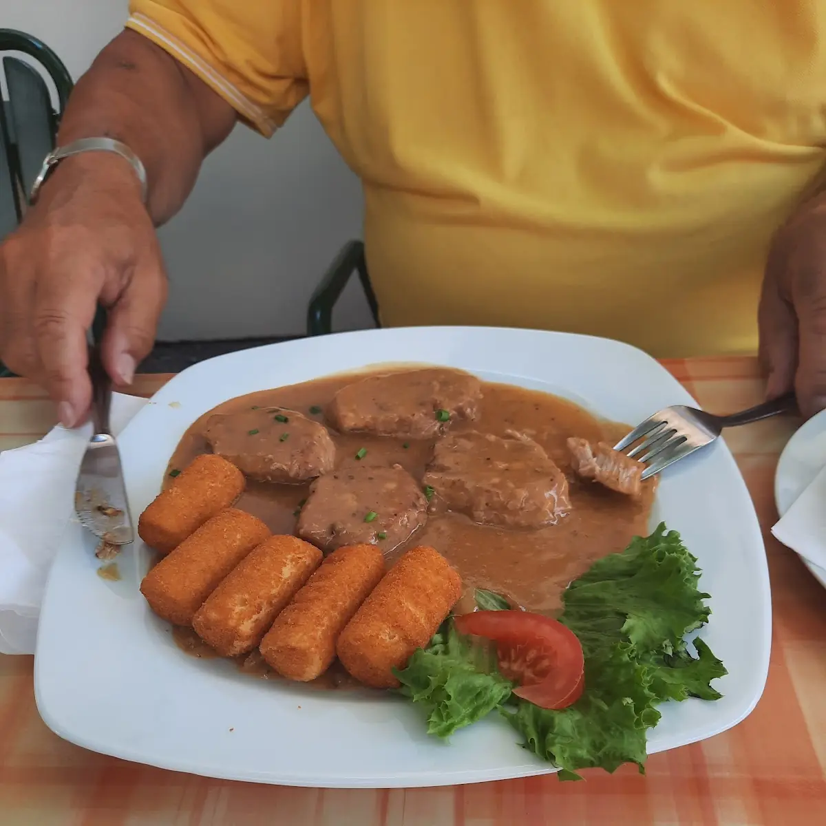 Medaillon In Pfeffersauce Kroketten