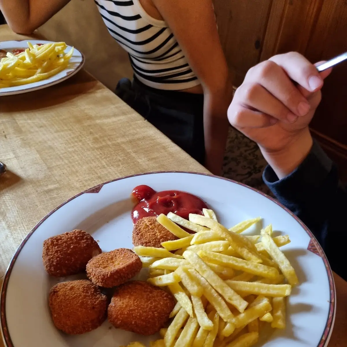 Kinderschnitzel Mit Pommes