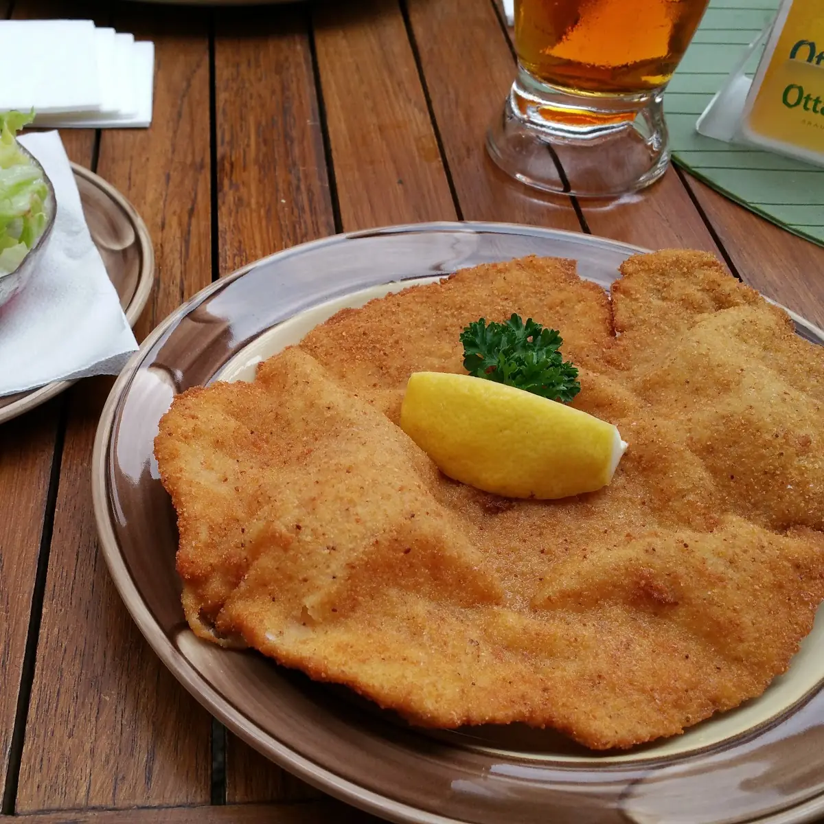Wiener Schnitzel Mit Gemischter Salat