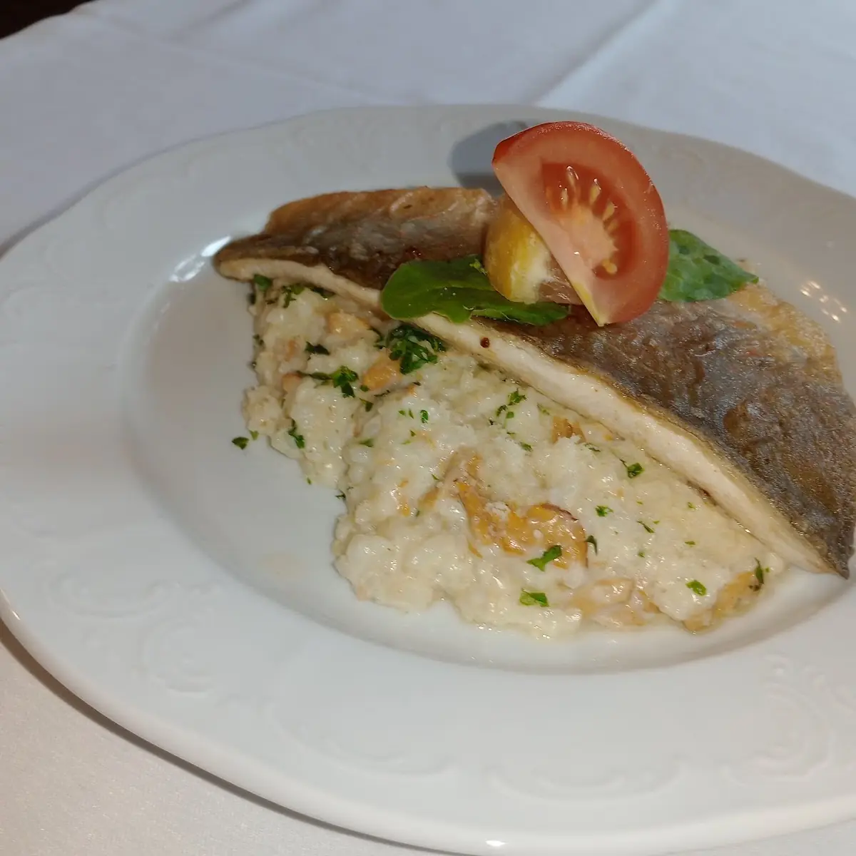Eierschwammerl Risotto Mit Seesaibling