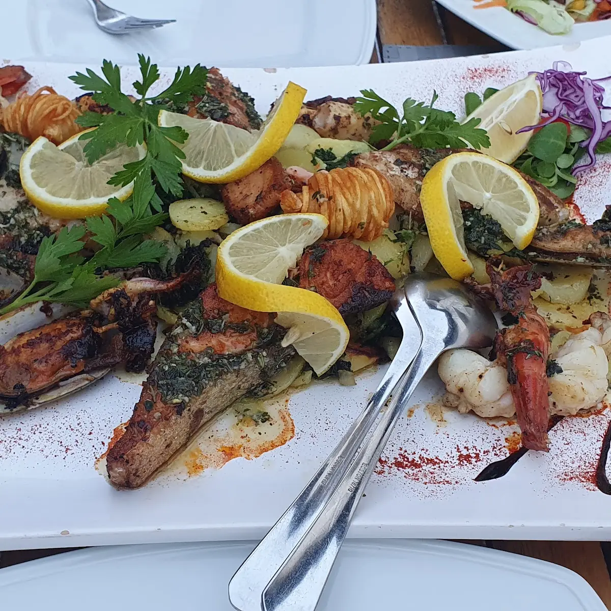 Gemischte Fischplatte Für Zwei