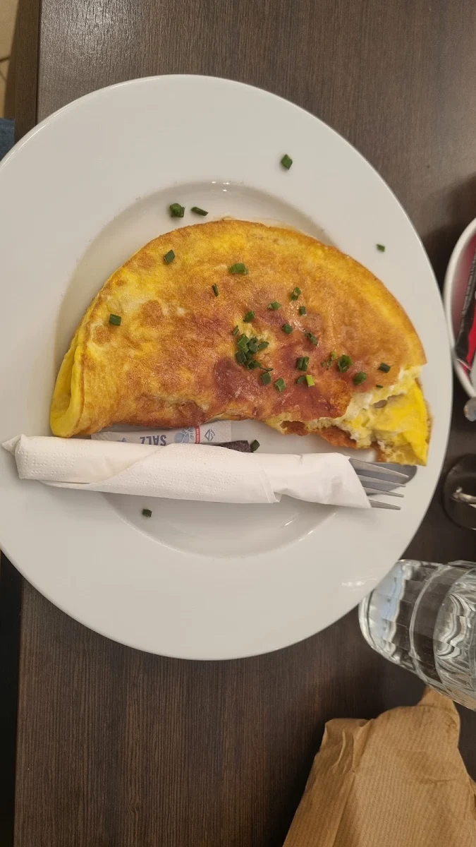 Omlett With Ham And Mushrooms