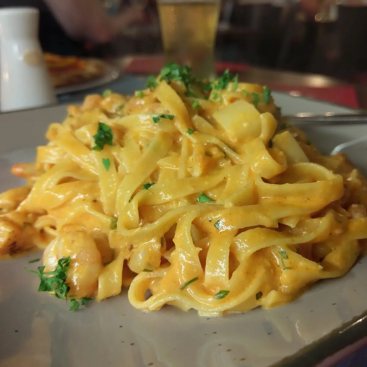 Tagliatelle Shrimps Asparagus