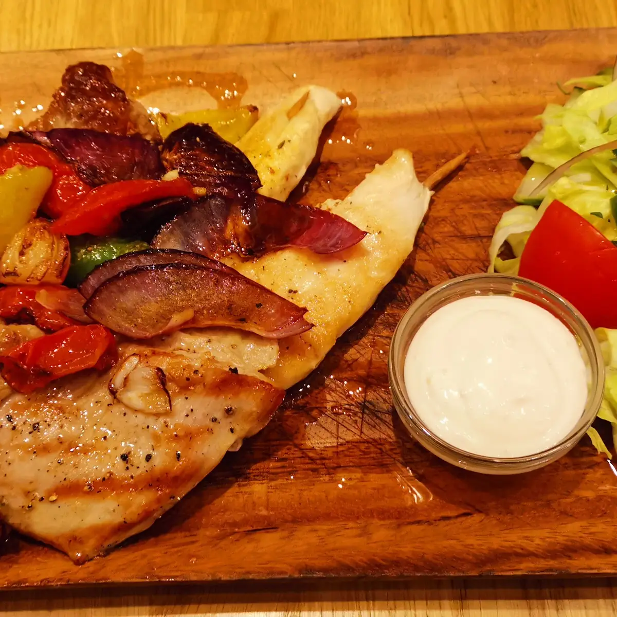 Grilled Chicken alla Funghi