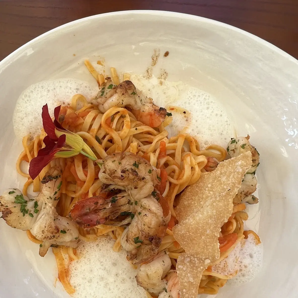 Tagliatelle Mit Garnelen