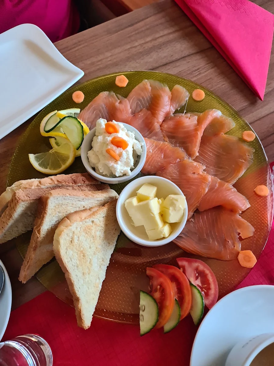 Lachsfrühstück