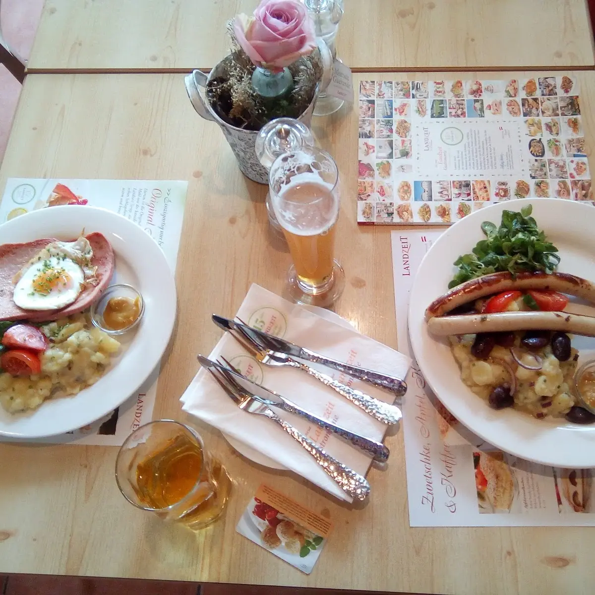Kalbsbratwuerstel & Fleischkäse
