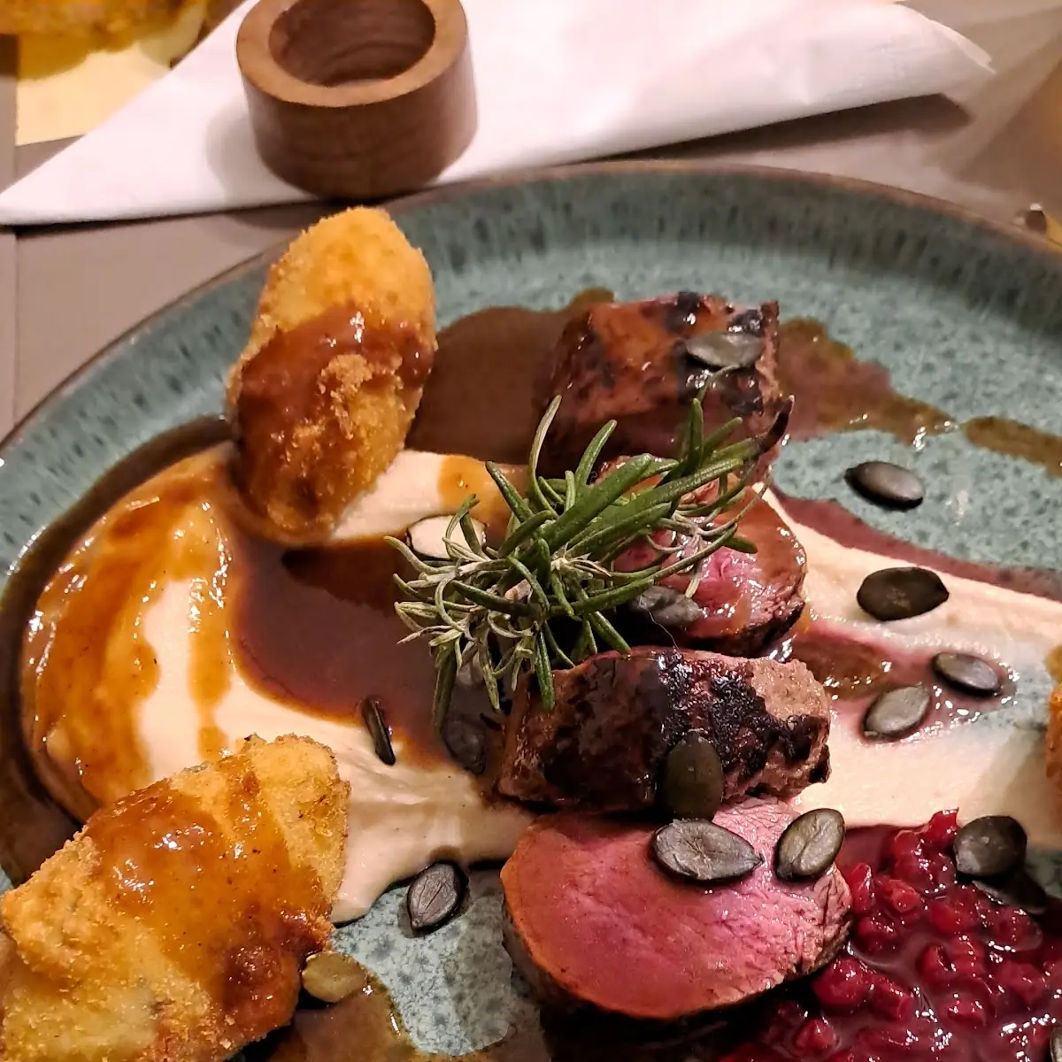 Hirschsteak