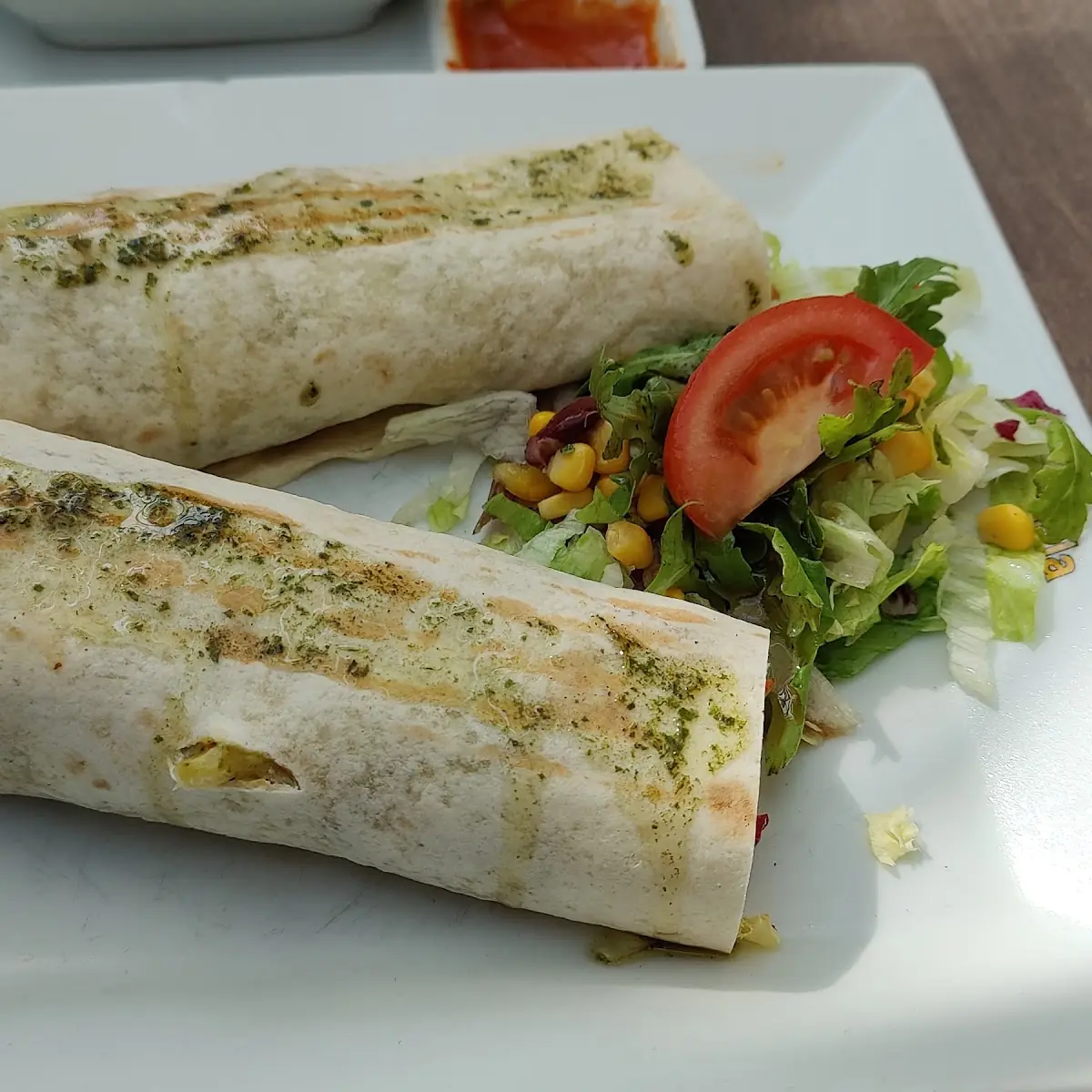 Burrito Mit Hühnerfleisch