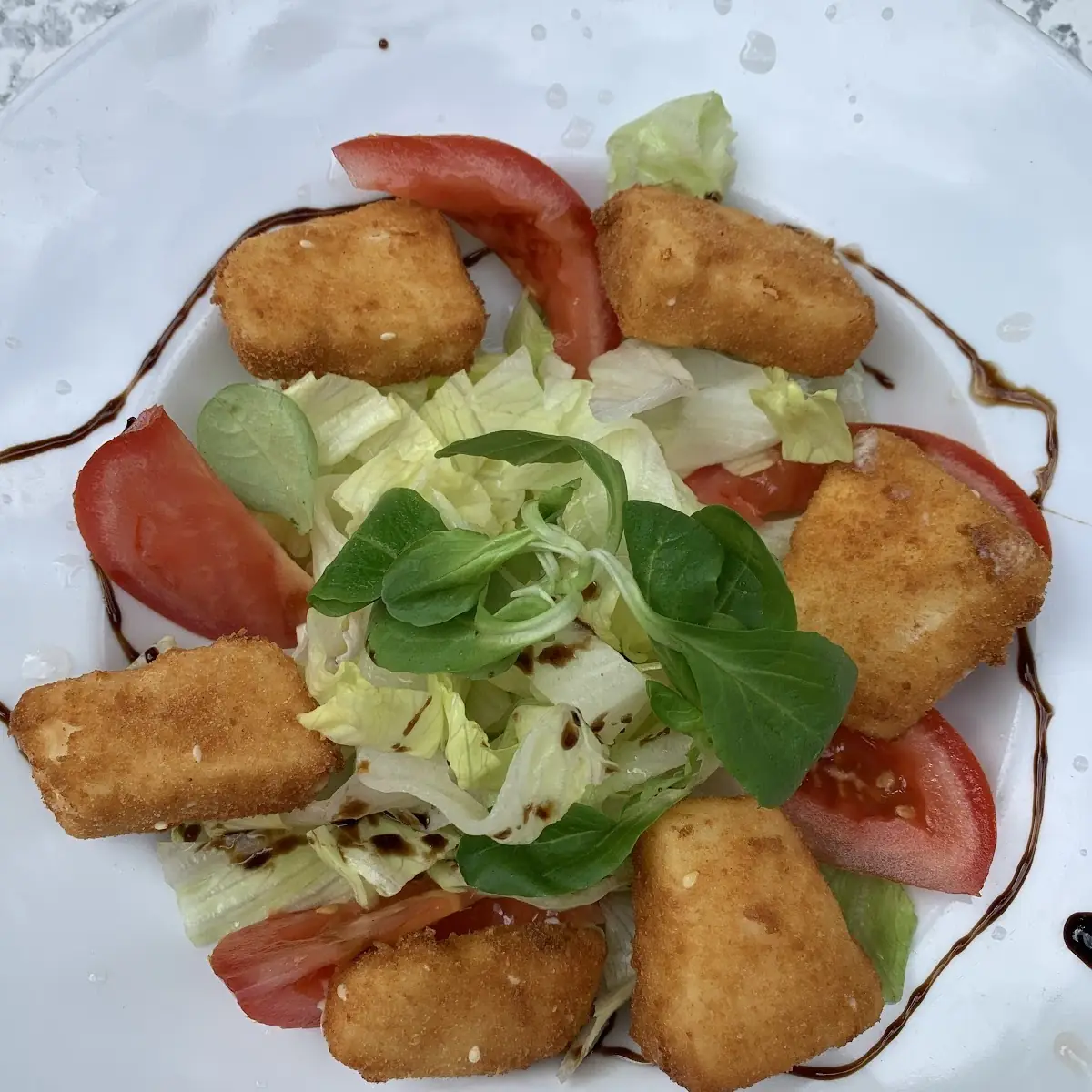Salat Mit Gebackenen Käse