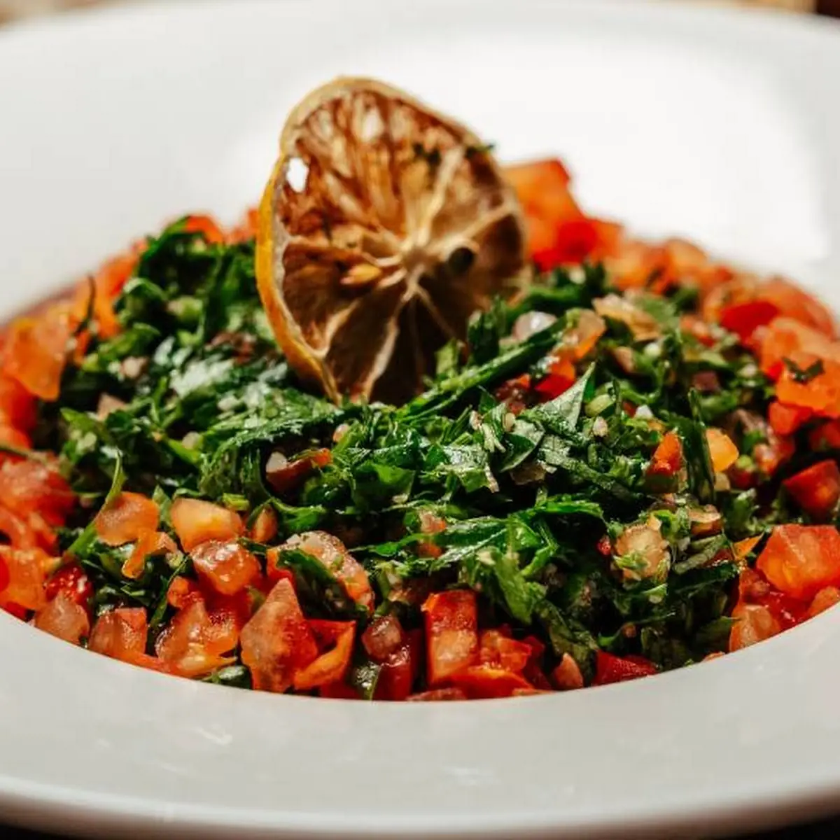 Arabischer Salat, Paradisia Restaurant (مطعم باراديسيا)