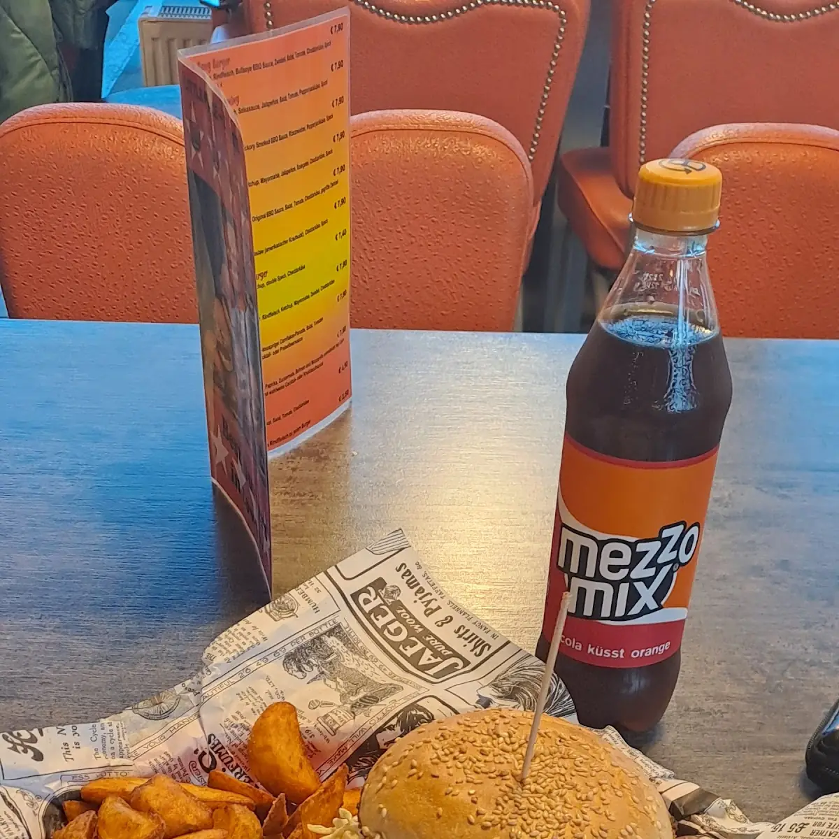Pulled Pork Burger Mit Wedges